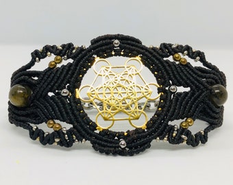 Metatron Cube  Watch-bracelet  "Mans power
