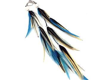 Feathers Earrings "OCEAN"
