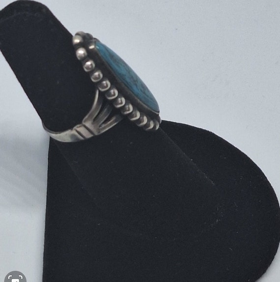 Size 6.5 Natural Kingman Turquoise Ring, Gemstone… - image 5