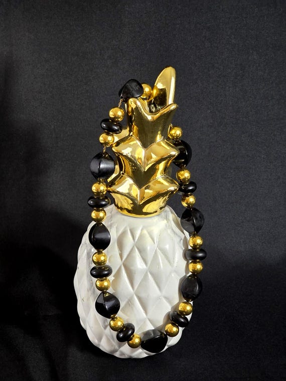 Signed Napier Chunky Beaded Statement Necklace, 1… - image 8