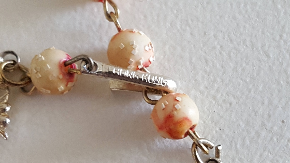 Vintage Hong Kong Necklace/signed Hong Kong Jewelry/vintage Etsy