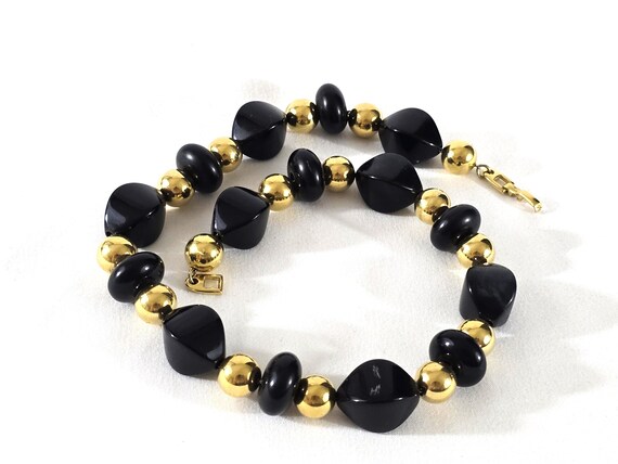 Signed Napier Chunky Beaded Statement Necklace, 1… - image 5