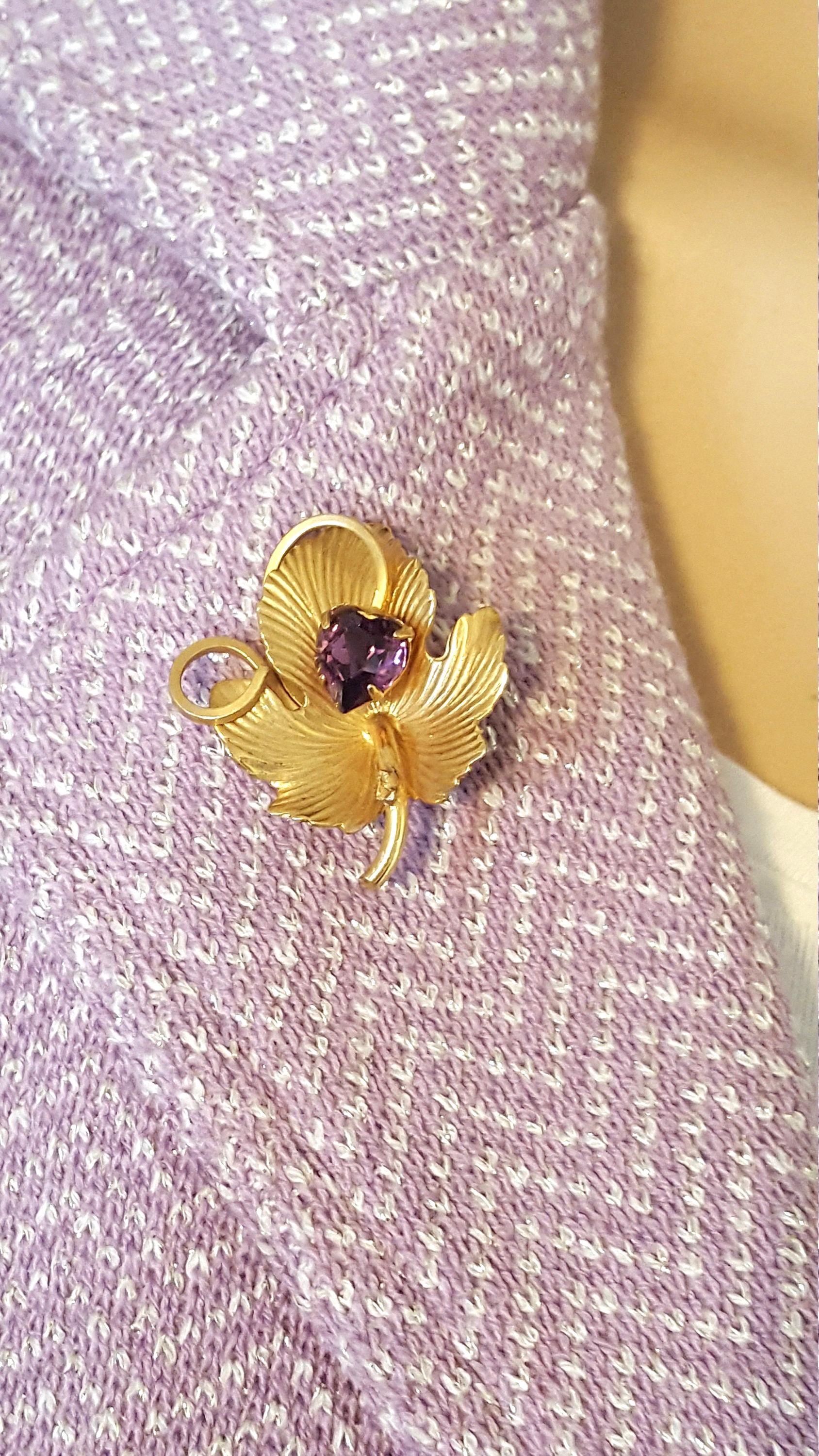 Brillant Farbstein Brosche "Blumenstrauß" - Schmuck Und Uhren 11.04