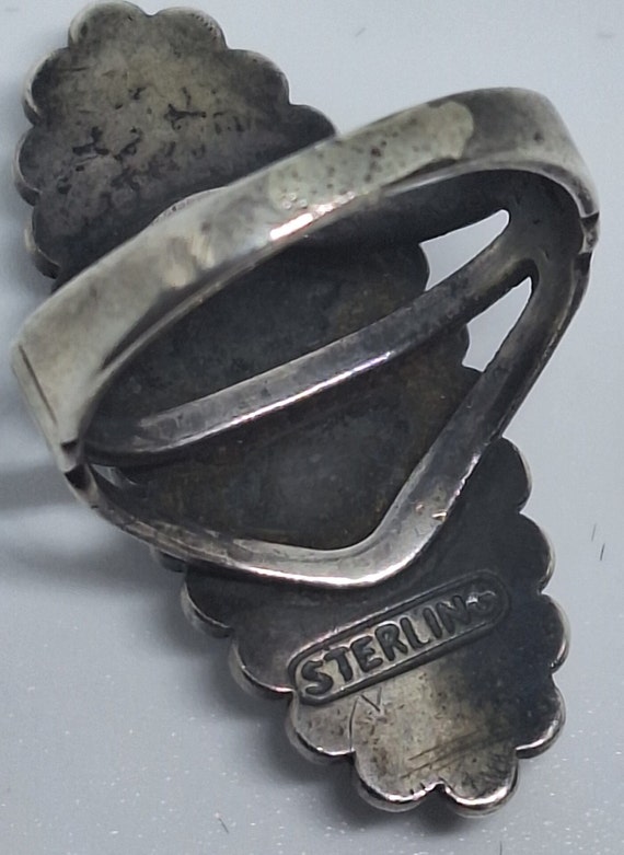 Size 6.5 Natural Kingman Turquoise Ring, Gemstone… - image 7
