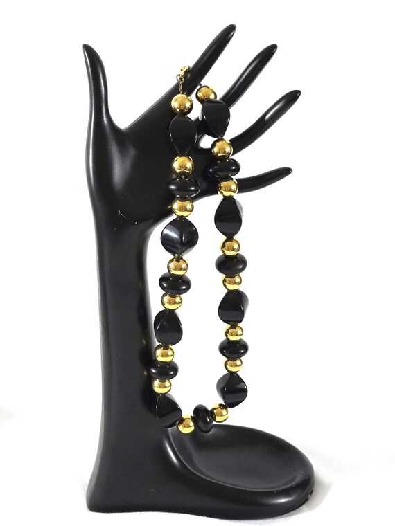 Signed Napier Chunky Beaded Statement Necklace, 1… - image 9