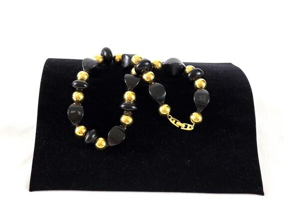 Signed Napier Chunky Beaded Statement Necklace, 1… - image 2