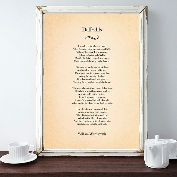 William Wordsworth Etsy UK