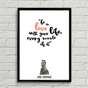 Jack Kerouac Citation Escalade De Cette Montagne Poster Etsy