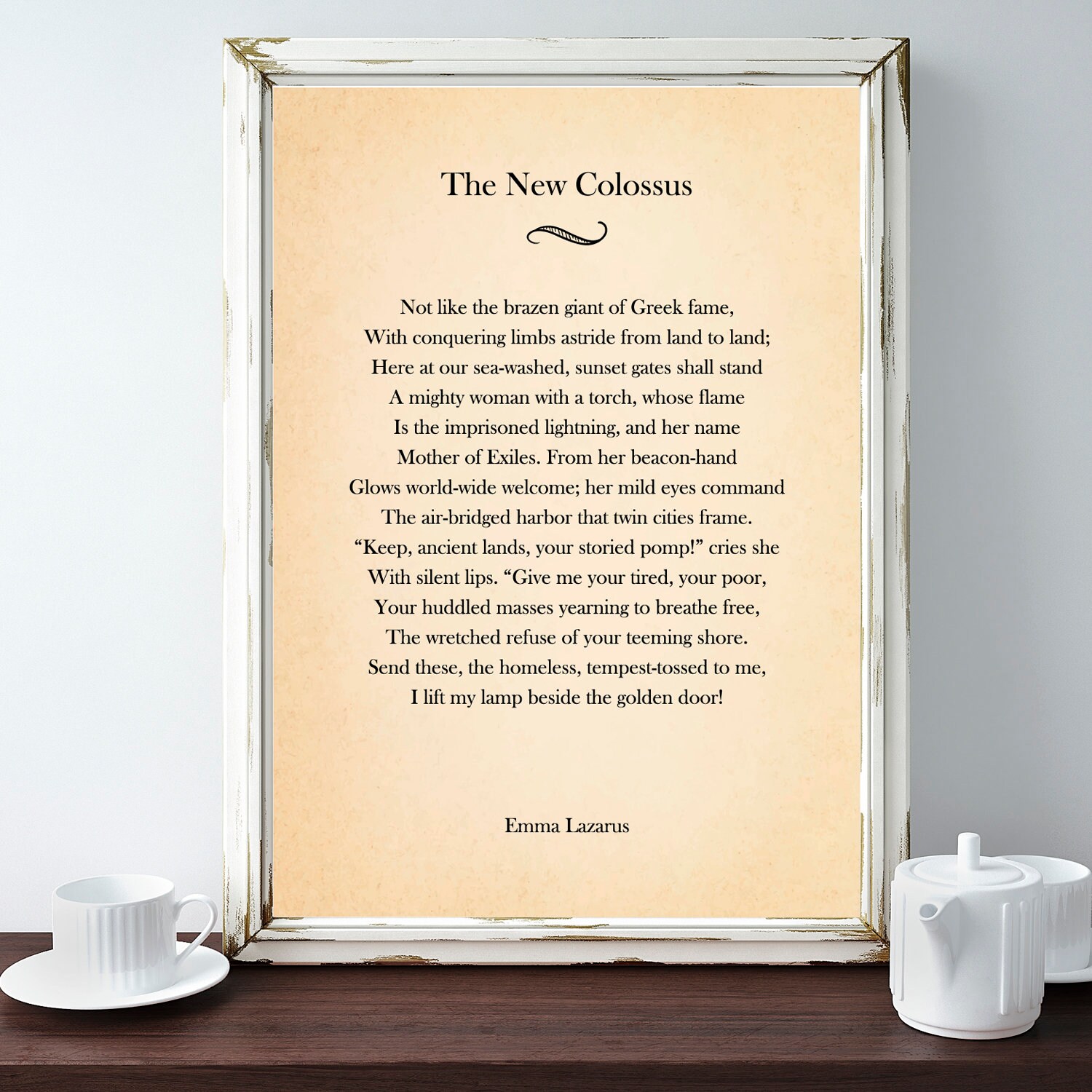 The New Colossus Poem by Emma