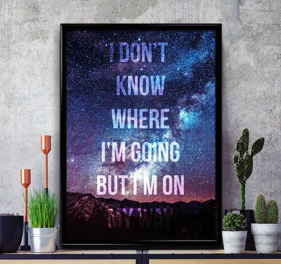 Carl Sagan Cosmos Citation I Dont Know Whaere Im Going Etsy