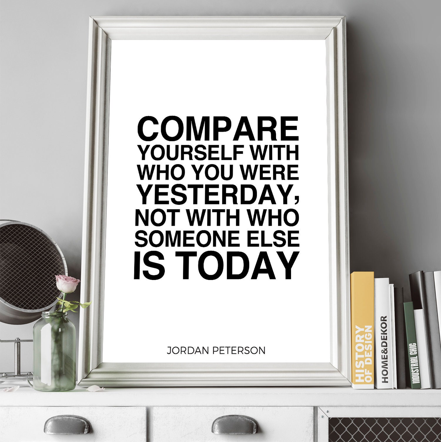 Enojado sello Interconectar Jordan Peterson Quote Print Rule 4. Compare Yourself With - Etsy UK