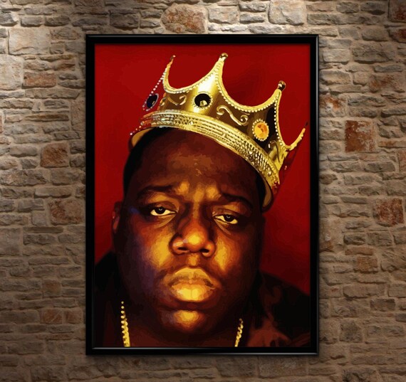 Rappers Notorious BIG Biggie Smalls & Sean Combs Art Wall Poster - POSTER  20x30