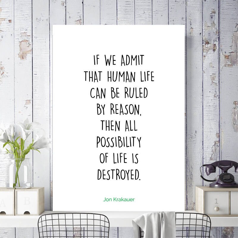 Jon Krakauer Into The Wild Chris Mccandless Zitat Etsy