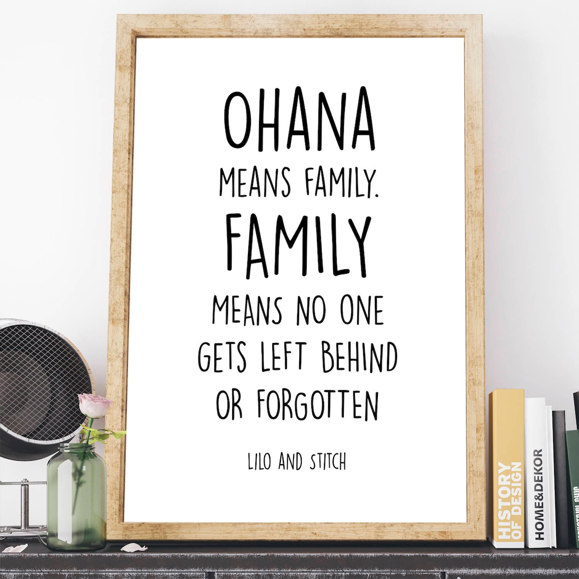 Ohana bedeutet Familie Lilo und Stich Posterdruck Geschenk Etsy