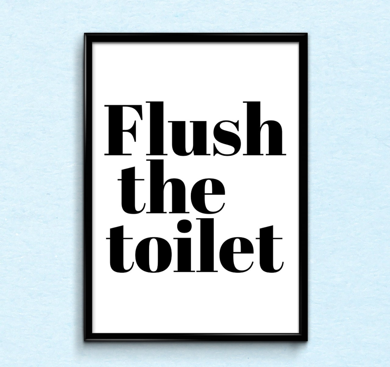 Bathroom Etiquette Set of 3 Poster Prints Typographic | Etsy