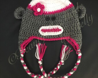 Crochet Sock Monkey Hat