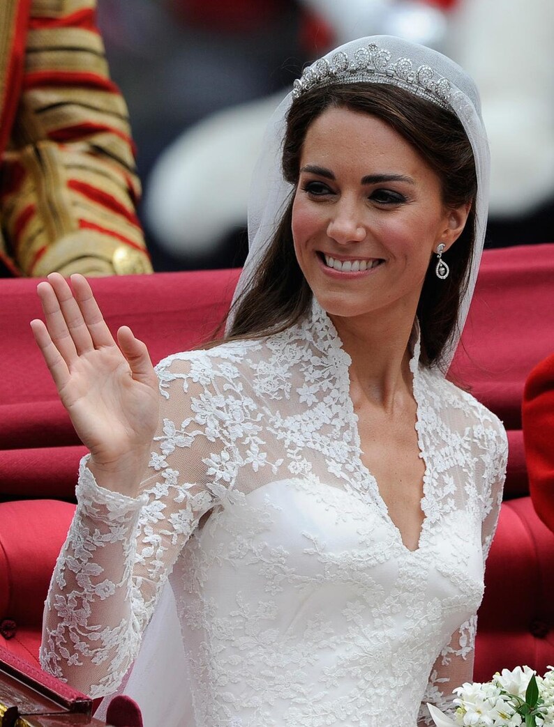 Kate Middleton Bridal Tiara Royal Wedding Rhinestone UK