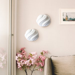 Jardinière murale en corail imprimée en 3D pour amateur de fleurs et de plantes, décoration murale vase bourgeon, porte-plante suspendu tourbillon, cadeau pour nouvel appartement