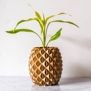 Pineapple Planter Pot | Custom Planter | Kitchen Utensil Holder | Home Office | Tabletop | Cactus Succulent Planter | Fruit Planter Unique