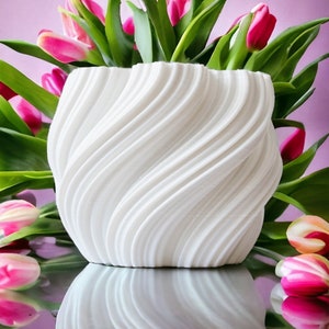 Planter Pot With Drainage Hole and Water Plate | Plant Pot | Large Plant pots | Indoor Planter | 3D Printed Plant Pot | Plant Display