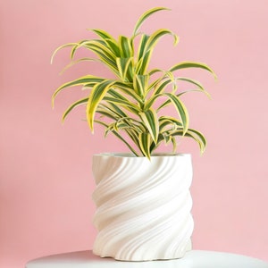 Maceta grande de cerámica con drenaje para flores, plantas medianas y suculentas