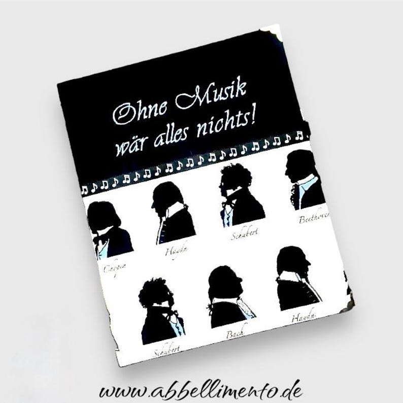 Music Folder composers Individually With Desired Name Possible Etsy