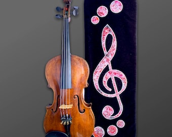Violin set "Noble red violin clef"