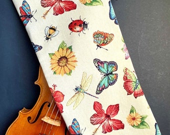 Couverture de violon "Butterflies and Blossoms"