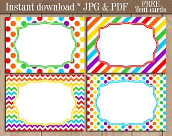 food tent labels etsy