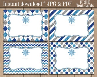 snowflake labels etsy