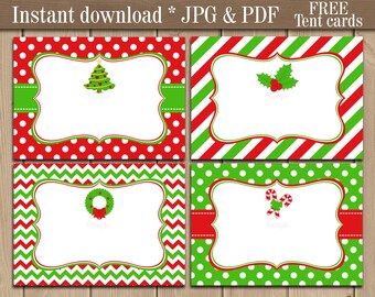 christmas labels etsy