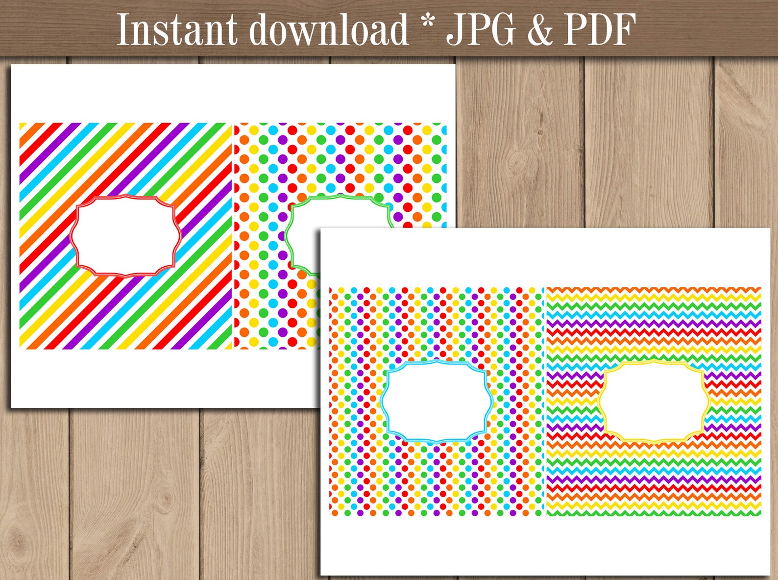Rainbow Candy bar Wrappers printable. Rainbow Chocolate | Etsy