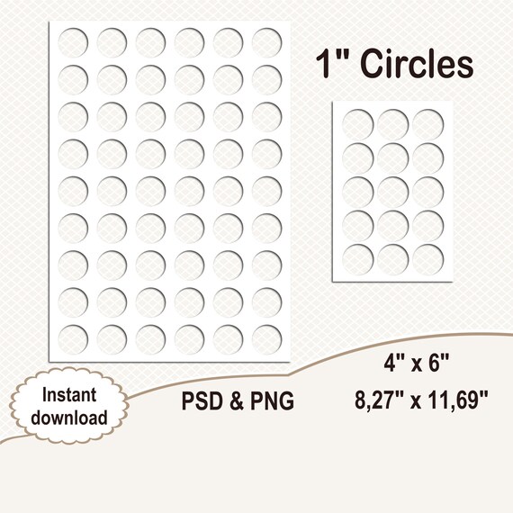 1 bottle cap template