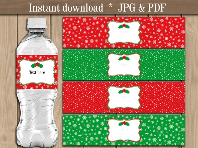 Christmas Water bottle labels printable - Il 794xN.1717519911 Sjv4
