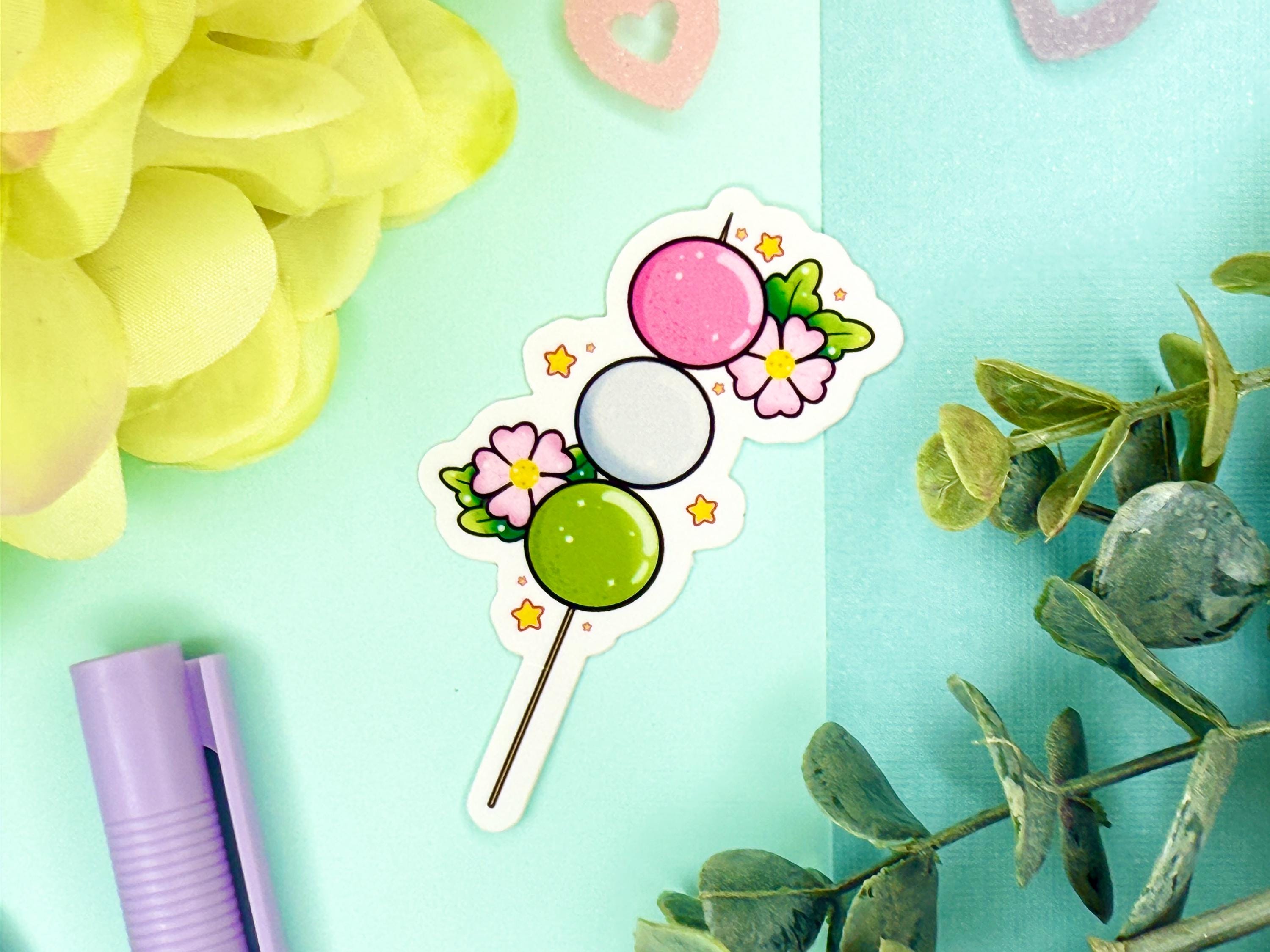 Dango Sticker Dango Mochi Sticker | Pastel Japanese Food Vinyl Decal - Etsy
