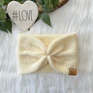 Women's Cinch Earwarmer/Headband - Cream - *READY TO SHIP*