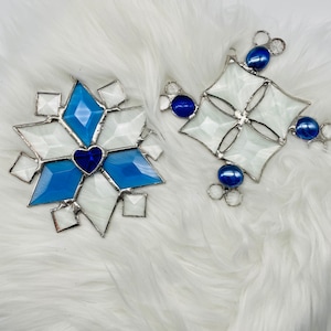 Small stained glass snowflake.