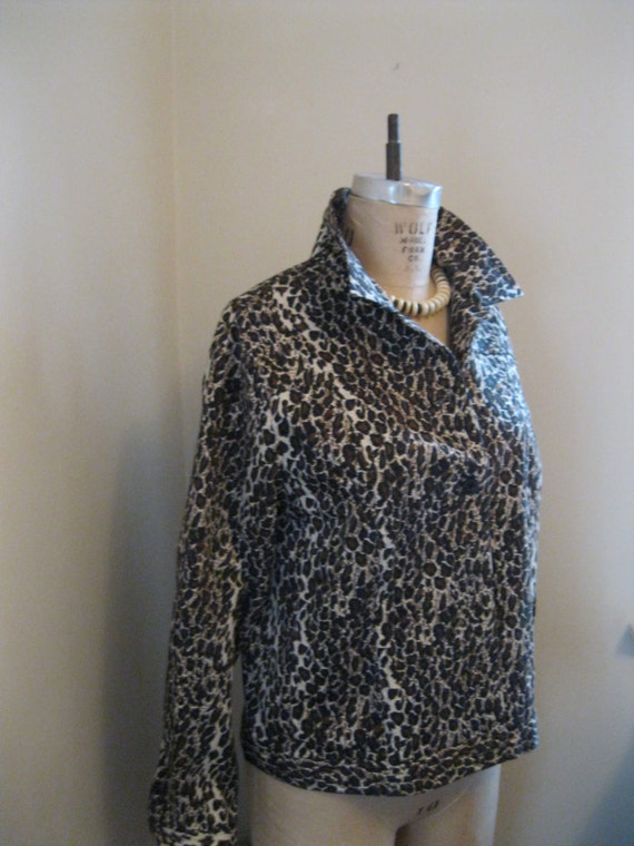 Laura Ashley Jacket / Vintage Cotton Jacket / Leo… - image 2