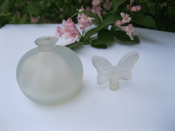 Opalescent Butterfly Perfume Bottle / Chamart Fra… - image 4