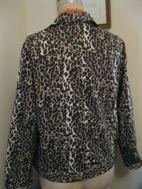 Laura Ashley Jacket / Vintage Cotton Jacket / Leo… - image 3