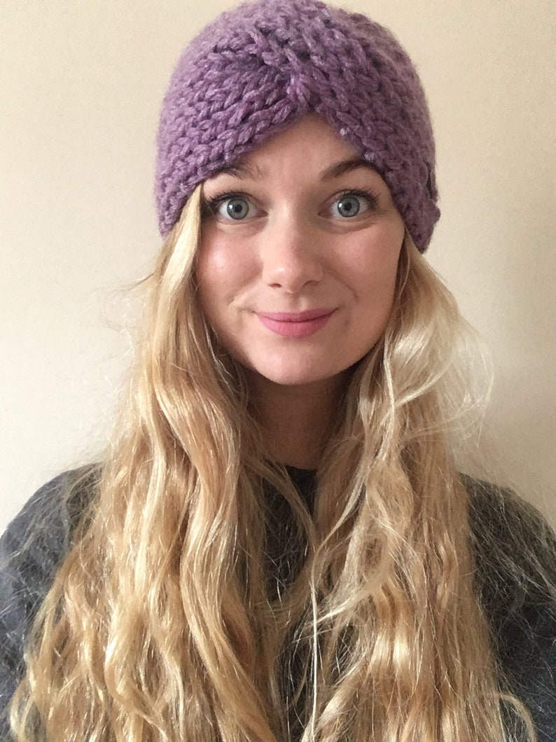 2 in 1 Twist Headband KNITTING PATTERN Super Chunky Knit Etsy