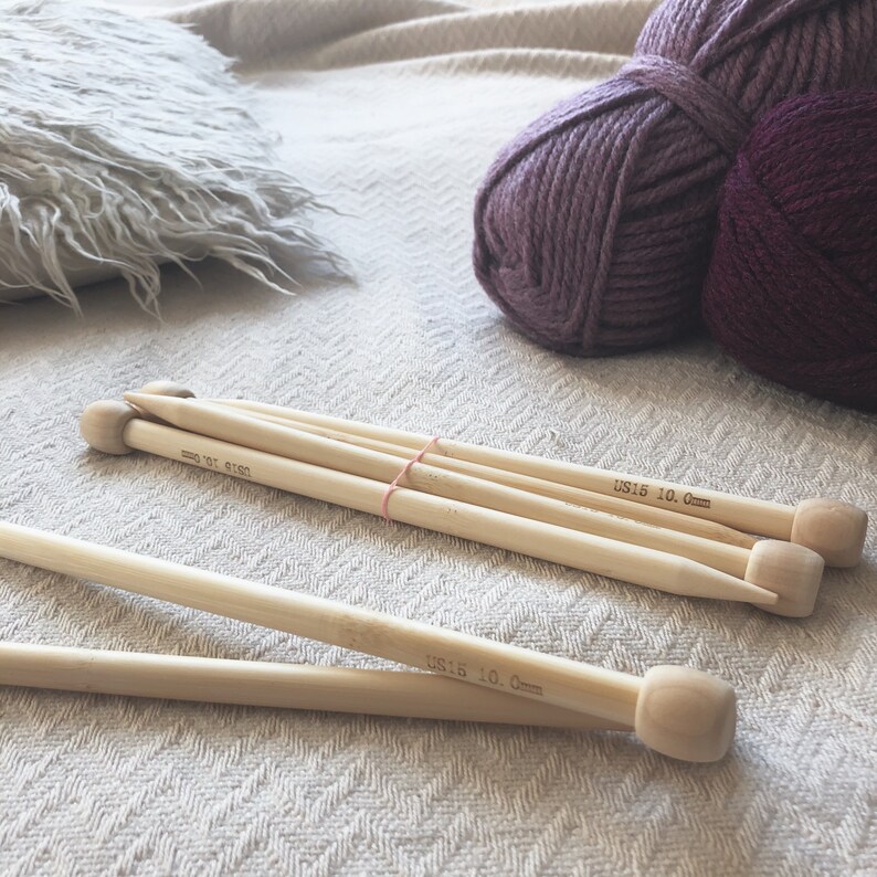 Knitting Needles 10mm Single Pointed Double Pointed Chunky Etsy