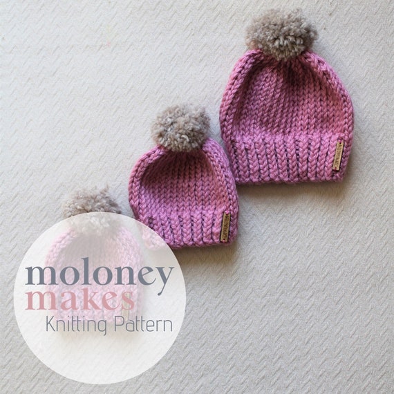 childrens bobble hat knitting pattern