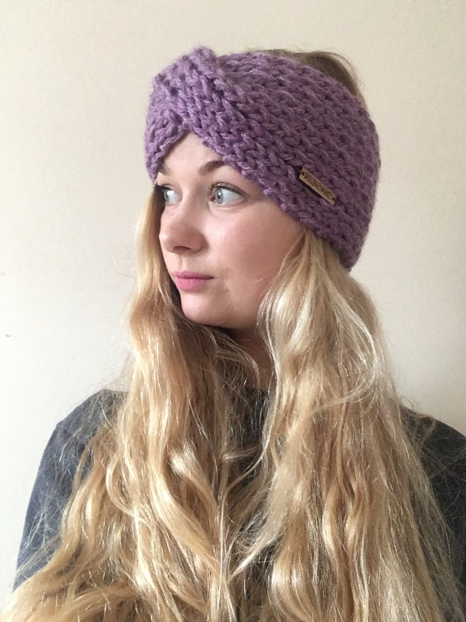 2 in 1 Twist Headband KNITTING PATTERN Super Chunky Knit Etsy