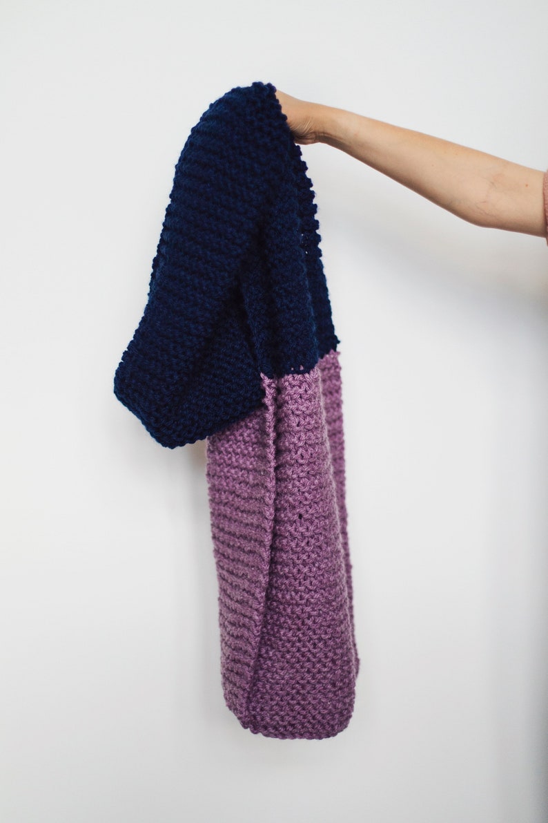 Giant Blanket Scarf KNITTING PATTERN Super Chunky Knit Etsy