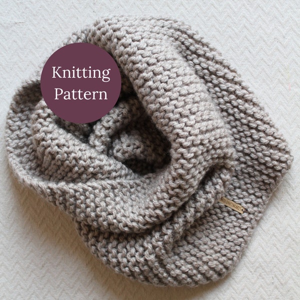 Oversized Cowl: KNITTING PATTERN, Super Chunky Knit Pattern, Moloneymakeses