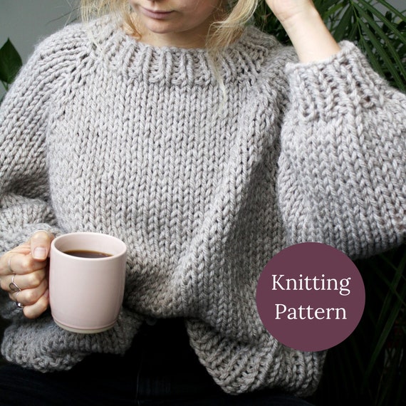 Super Chunky Jumper: KNITTING PATTERN Your New Favourite | Etsy