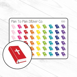 1250 ~~ Bible Church Planner Stickers.