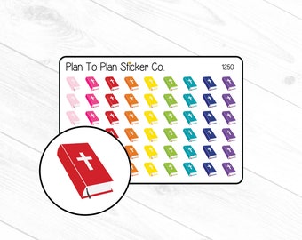 1250 ~~ Bible Church Planner Stickers.