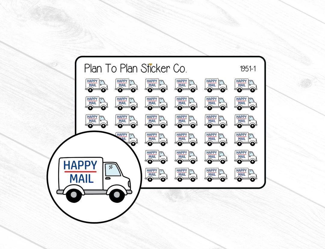 19511happy Mail Trucks Planner Stickers. Etsy